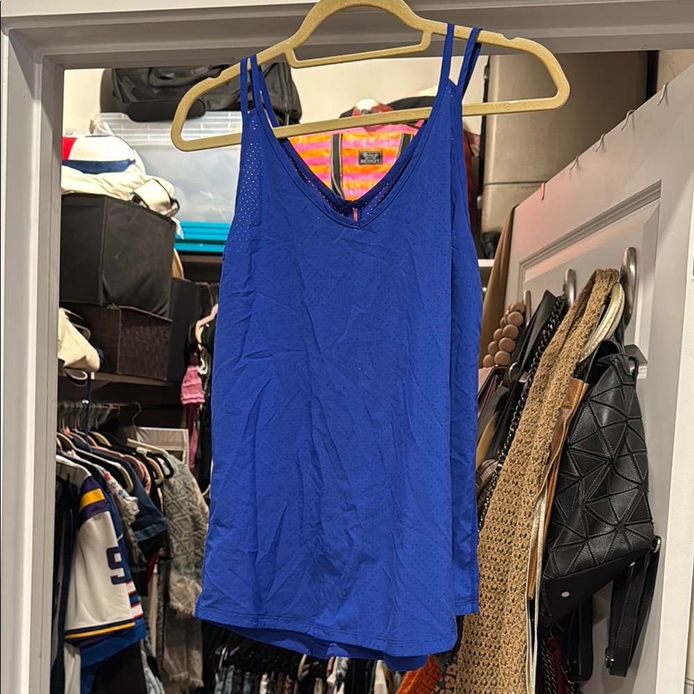 Brooks Running Vibrant Blue Sleeveless Top